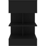  Noćni ormarići 2 kom crni 40 x 35 x 65 cm | shoptok.hr
