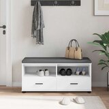  Haldna klop z blazino s predalom Bela 100 x 38 x 46 cm, (5000155644) | Shoptok.si