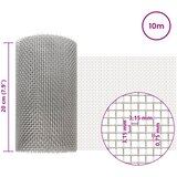 Mrežna tkanina 20 x 1000 cm 6 Mesh Nehrđajući čelik 201 Srebrna | shoptok.hr