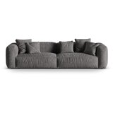 Micadoni Siva sedežna garnitura iz tkanine bouclé 320 cm Martina – Home Cene