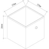 MID.YOU Set Zložljivih Zabojev Boxas, Črna, 4 Kos | Shoptok.si