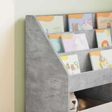  Otroška knjižnica Betonsko siva 72,5 x 29,5 x 69 cm, (5000157390) | Shoptok.si