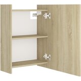  Kupaonski ormarić s ogledalom boja hrasta 62,5x20,5x64cm drveni | Eponuda.com