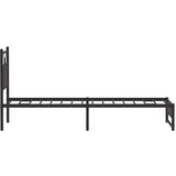 vidaXL Posteljni okvir brez vzmetnice hrast 75x190 cm inženirski les | Shoptok.si