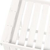 Vanjski držač za cjepanice bijeli 108x52x74 masivna borovina | shoptok.hr