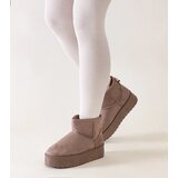 Gemre Dark beige casual snow boots on a high platform Thaisa | ePonuda.com