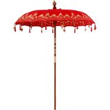  Suncobran Ostalo Crvena x 250 cm Pamuk i drvo | shoptok.hr