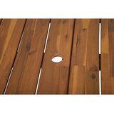 Garden Pleasure Vrtni jedilni set iz masivnega akacijevega lesa v naravni barvi za 4 osebe Sydney - | Shoptok.si