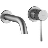 REA Bath Skrita armatura za umivalnik Lungo Stripe Brush Nickel | Shoptok.si