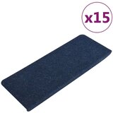  Samolepilne preproge za stopnice 15 kosov 65x24,5x3,5 cm modre, (20980934) | Shoptok.si