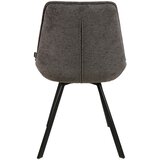 CARRYHOME stol, kovina, tekstil antracit, črna | Shoptok.si