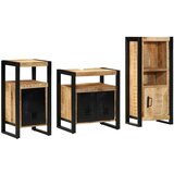  Set namještaja za kupaonicu 3 kom. Smeđa i crna | shoptok.hr