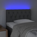  LED uzglavlje svjetlosivo 80 x 7 x 78/88 cm od tkanine | Eponuda.com