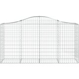  Lučne gabionske košare 6 kom 200x50x100/120cm pocinčano željezo | shoptok.hr