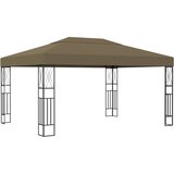  Sjenica od tkanine 3 x 4 m smeđe-siva | shoptok.hr