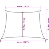  Jedro za zaštitu od sunca 160 g/m² Trapezoidni pijesak 4/5x3 m HDPE | Shoptok.si