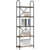 vidaXL Polica Dimljeni hrast 60 x 30 x 183 cm Konstruirano drvo | shoptok.hr