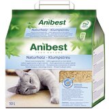 Anibest mačji pesek iz naravnega lesa - 2 x 10 l (pribl. 8,6 kg) Cene