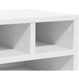 Stalak za pisač bijeli 40x32x22,5 cm od konstruiranog drva