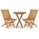  3-dijelni vrtni blagovaonski set od masivne tikovine | shoptok.hr