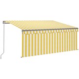 Tenda na ručno uvlačenje s roletom 3 x 2,5 m žuto-bijela | Eponuda.com