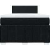 vidaXL Box spring postelja z vzmetnico črna 120x190 cm blago | Shoptok.si