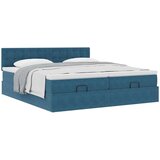  Okvir kreveta s madracima tamnoplavi 160x200cm baršunasti | shoptok.hr