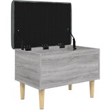  Klupa za pohranu siva boja hrasta 62x42x46 cm konstruirano drvo | shoptok.hr
