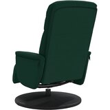  Naslonjač s osloncem za noge tamnozeleni baršunasti | shoptok.hr