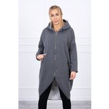 Kesi Long insulated graphite sweatshirt Cene