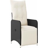  3-dijelni vrtni bistro set od poliratana s jastucima crni | shoptok.hr