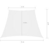  Jedro protiv sunca od tkanine Oxford trapezno 3/5 x 4 m bijelo | shoptok.hr