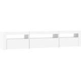 TV ormarić s LED svjetlima bijeli 195x35x40 cm | Eponuda.ba