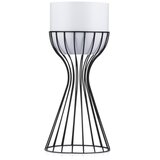 Metalna saksija za cveće LOFT 46x20 cm crna/bela | Eponuda.com