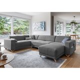 Miuform Siva sklopiva/s prostorom za odlaganje kutna garnitura (s lijevim kutom/u obliku slova "U") Classy Sophie – | shoptok.hr