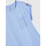 Marisse T-Shirt With A Pocket, Blue | shoptok.hr