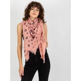 Fashion Hunters Women's scarf with print - powder pink Cene