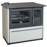 Plamen Štednjak na drva GLAS 850 (8 kW, Kapacitet grijanja prostorije: 160 m³, Pećnica lijevo, Bijele boje) Cijene