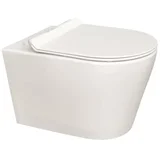 wc set 2/1 – viseća školjka bez ruba sa soft close wc daskom, porculan/duroplast, bijela
