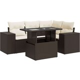 vidaXL 5-dijelni set vrtnih sofa s jastucima poliratan smeđi | shoptok.hr