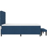  Vzmetnica s podlago z vzmetnico & klopjo modra 140x190 cm tkanina, (22083331) | Shoptok.si
