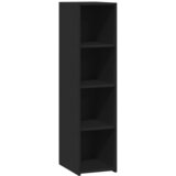 Furnova Visoka omara črna 30x41x124 cm inženirski les, (21955050) | Shoptok.si