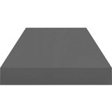 vidaXL Stenske police 4 kosi visok sijaj sive 60x23,5x3,8 cm MDF | Shoptok.si