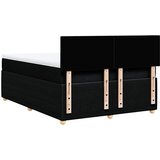  Krevet s oprugama i madracem crni 140 x 190 cm od tkanine | shoptok.hr