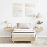 vidaXL Okvir kreveta bez madraca sonoma hrast 75x190 cm Cijene