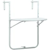 balkonski stol bijeli 60 x 64 x 83,5 cm plastični
