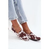 Boto Loafers Moccasins Women's Flat In Patches Brown and White Soreline | Shoptok.si
