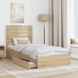  Krevet s od storage Sonoma hrast 70 x 190 cm Konstruirano drvo | shoptok.hr