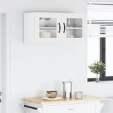  Zidni stakleni ormarić Bijelo 80 x 31 x 40 cm Konstruirano drvo | shoptok.hr