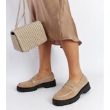 Gemre Beige loafers adorned with rhinestones Newport | shoptok.hr